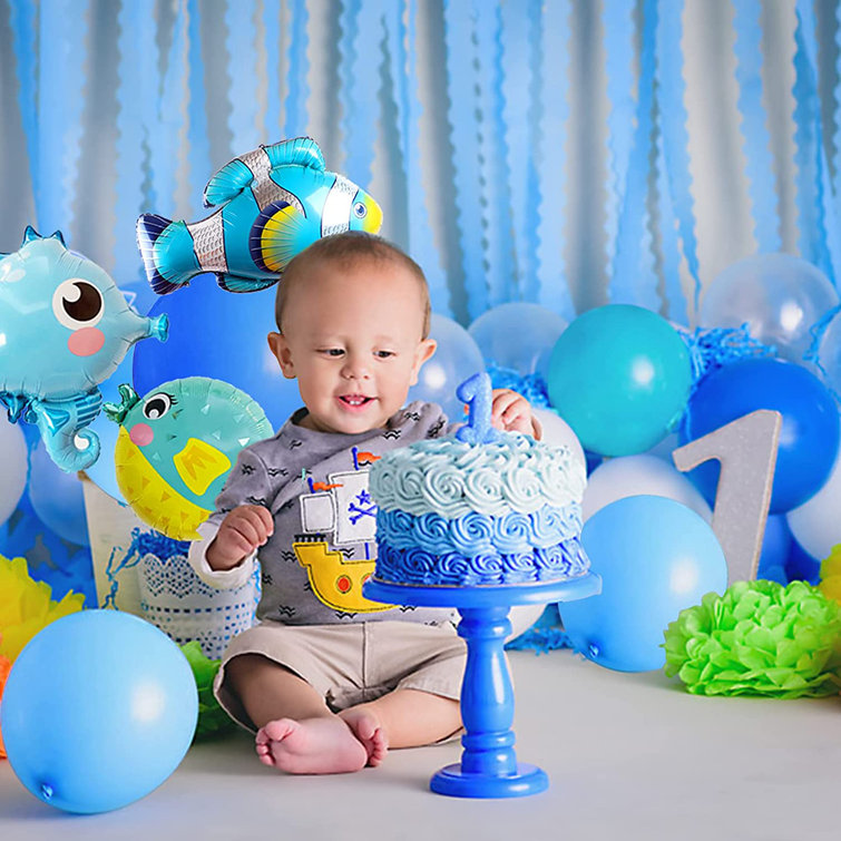 Baby boy banners and balloons on sale
